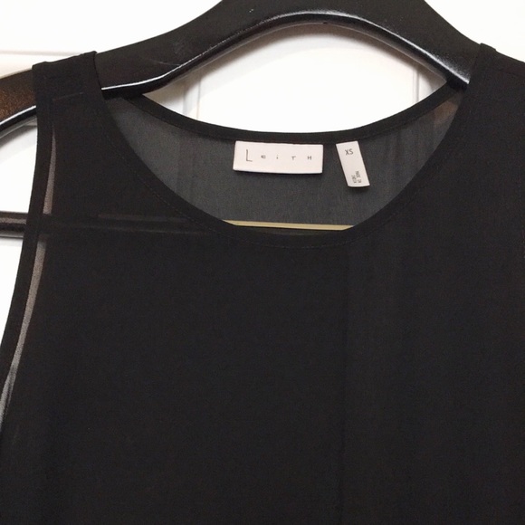 LEITH long black sheer dress - Picture 4 of 9